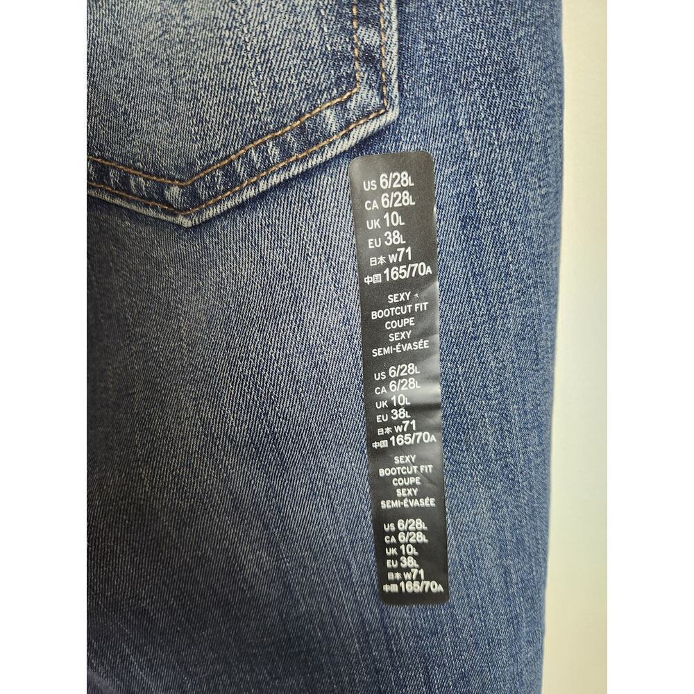 GAP sexy bootcut womens jeans sz 6L nwt no distressing classic preppy tall - Picture 4 of 11
